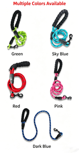 Ready Stock Luxury Nylon Reflective Dog Leash Custom Medium Large Dogs Strong <b>Pulling</b> Force Fashion Adjustable Solid Free <b>Lights</b> - Product Image 5