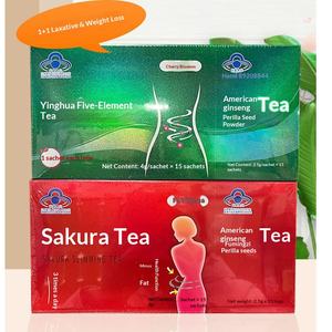 Chá de Ervas para Emagrecimento com Cinco Elementos de Flor de Cerejeira, Sementes de Cássia e Espinheiro, 30 Saquinhos, Chá Promocional para Perda de Peso - Product Image 2