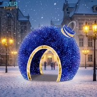 Grandes boules lumineuses décoratives LED 3D en PVC imperméable pour l'extérieur, Noël, Halloween, mariage, paysage
