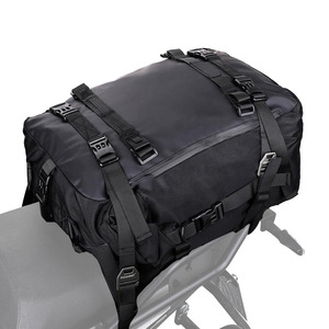 Sac de voyage en cuir personnalisé pour moto, à enroulement, 45L, imperméable, style tendance, poches intérieures, équipement de conduite - Product Image 1