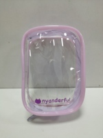 Pochette de rangement portable personnalisée pour filles et femmes, en PVC, avec fenêtre circulaire, pour jouets, poupées, produits de beauté et maquillage