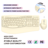 Clavier et souris sans fil OEM 2,4 G, combo 104 touches, fin, ergonomique, étanche, moule privé pour ordinateur portable PC