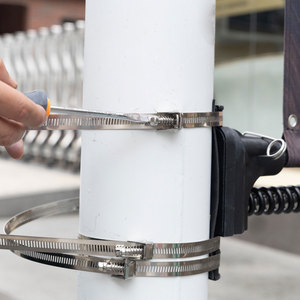 Hai mặt đường phố cực biểu ngữ khung đặt đèn cực biểu ngữ phần cứng - Product Image 3