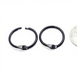 EWANG Wholesale 0.75 Inch Black Metal Loose Leaf Book <b>Rings</b> for Home School Office - Product Image 1