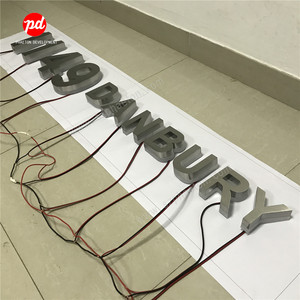 Led 3d segnaletica esterna in metallo retroilluminato Logo del segno del numero con lettera retroilluminata di marca del negozio - Product Image 5