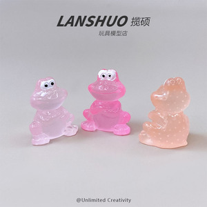Llavero con Colgante de Sapo Animal en Miniatura de Resina, Brilla en la Oscuridad, Accesorio de Joyería Creativo DIY, Arte Coleccionable, Manualidad, Resina Plástica 3D - Product Image 3