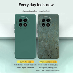 Nouvelle <span class=keywords><strong>coque</strong></span> de téléphone portable en silicone liquide de luxe, étanche et colorée, <span class=keywords><strong>coque</strong></span> de protection pour téléphone portable pour <span class=keywords><strong>oneplus</strong></span> 8 9 10 11 12 13 - Product Image 3