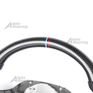 Volante in fibra di carbonio (disponibile negli USA) compatibile con <span class=keywords><strong>BMW</strong></span> <span class=keywords><strong>Serie</strong></span> <span class=keywords><strong>5</strong></span>-8, X1, X2, X3, X4, X5, X6, M5, M6, M8, XM (compatibile con i modelli G30, G38, G31, G11, G14, G70, G32, G05) - Product Image 3