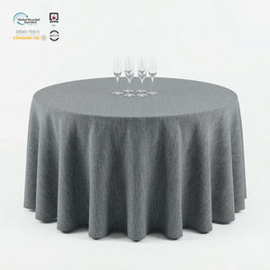 Nappe rectangulaire classique en polyester jacquard argenté de 2,4 m, imperméable et écologique, durable pour mariages, banquets et salles de réunion - Product Image 1