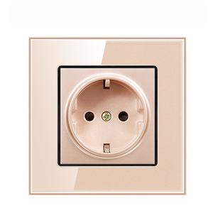 Commercio all'ingrosso di alta qualità vetro moderno ue accessori elettrici Standard per ufficio uso <span class=keywords><strong>della</strong></span> <span class=keywords><strong>casa</strong></span> 1/2/3/4 Gang 1/2way interruttori a parete - Product Image 4