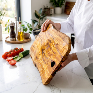 Planche à découper en bois massif pour la cuisine professionnelle et la préparation quotidienne en cuisine - Product Image 1