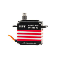 Servomoteur numérique KST SV6010-12 70Kgf.cm 0.09sec HV en alliage d'aluminium, sans balais, DC12V 1520Hz, programmable, démarrage progressif pour applications lourdes