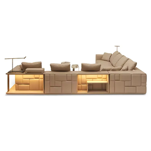 Khách sạn sang trọng tùy chỉnh được thực hiện biệt thự đồ nội thất Modular <span class=keywords><strong>sofa</strong></span> <span class=keywords><strong>Set</strong></span> một cửa giải pháp hiện đại Ý cao cấp nội thất căn hộ - Product Image 2