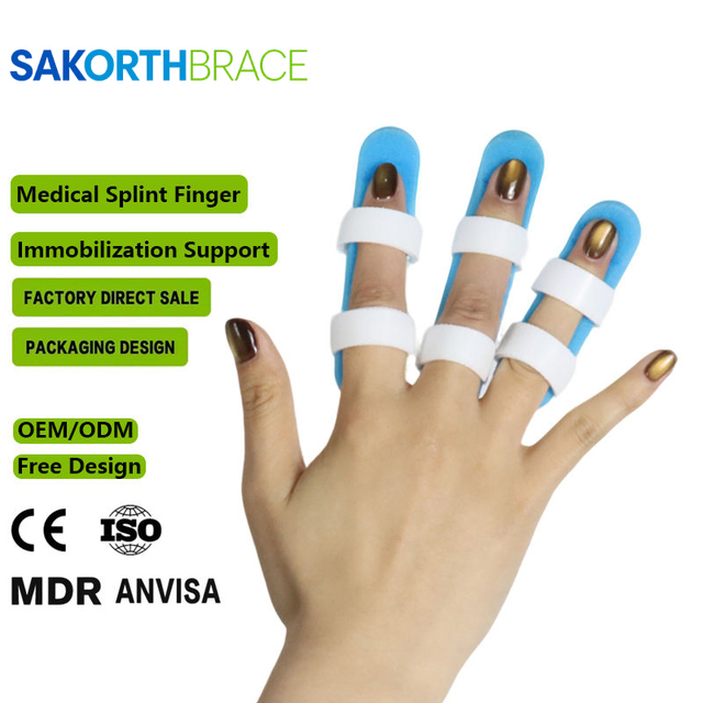 Orthopedic Middle Finger Fracture Stabilizer Splint Comfortable Aluminum Foam Finger Splint for Broken Finger/Fractured Fingers