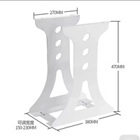Support de CPU en métal épais de conception moderne pour la plupart des boîtiers d'ordinateur Organisateur d'ordinateur de bureau réglable avec tiroir