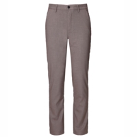 Pantalon décontracté d'été léger pour homme, taille mi-haute, coupe droite, en tissu peigné infroissable, grandes tailles