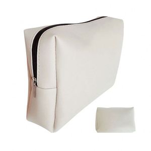 Estuche Profesional para Brochas de Maquillaje, Bolsa de Cosméticos de PU Blanca, Impermeable, para Viaje, para Mujer, de Fábrica con Certificación BSCI - Product Image 1