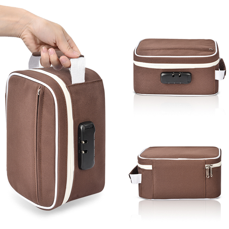 Дорожный контейнер BSCI с защитой от запаха, Сумка с защитой от запаха и комбинированным замком, мешок для хранения трав, мельниц, труб