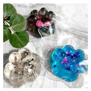 Premium Kawaii Cat Paw Silicone Plastic <b>Squishy</b> Toy Set Soft Slow Rising Mochi Texture Sensory Fidget Stress Relief Ball - Product Image 4