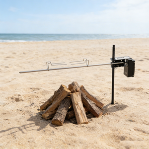 Griglia BBQ Portatile Auspit in Acciaio Inox con Borsa per il Trasporto, Spiedo Automatico per Campeggio e Attività all'Aperto - Product Image 2