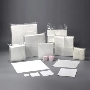 Lingettes d'essuyage électroniques non pelucheuses pour salle blanche en polyester de cellulose non tissé très absorbant