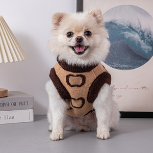Pull en tricot doux et chaud pour animaux de compagnie, vêtements pour chiens GG <span class=keywords><strong>Jacquard</strong></span> pour petites races - Product Image 2