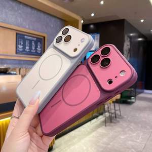 Funda Magnética de Alta Calidad Color Rojo Cereza para iPhone 18 Pro Max 17 Pro, Resistente al Agua y a Impactos, Protectora de la Parte Trasera - Product Image 2