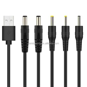 5V USB zu DC Stromkabel USB Typ A Stecker zu DC Stecker Verlängerung kabel Buchse 5,5*2,5mm 5,5*2,1mm 2,5*0,7mm 3,5*1,35mm 4,0*1,7mm