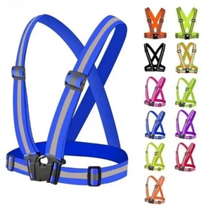 工場卸売 高視認性反射ベスト 弾性安全ハーネス 長さ調節可能＆カスタムロゴ/カラー対応 - Product Image 1