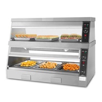 Équipement de restaurant, cuisine, vitrine chauffante pour aliments commerciaux, vitrine électrique à 3 niveaux pour pâtisserie, comptoir pour buffet, restaurant, hamburger, pizza