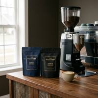 Sachet de café personnalisé imprimé avec valve de dégazage et fermeture éclair, pochette en aluminium Mylar pour grains de café torréfiés