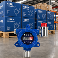 Détecteur de gaz fixe HIREP, alarme sonore et lumineuse, affichage LED, moniteur de gaz toxique industriel antidéflagrant, certifié IP66 ATEX/FCC/SIL