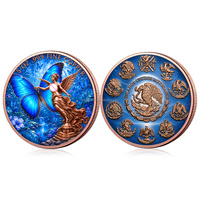 Koin Tembaga Dewi Bersayap Liberty 5 oz 999 Nature Swan Whale Mythology High Relief Koin Tembaga Koleksi Suvenir Hadiah