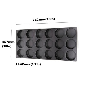 Nhà Máy Tùy Chỉnh Aluminized Thép Bánh <span class=keywords><strong>Hamburger</strong></span> Bun Pan Bánh Mì Nướng Khuôn Bánh Burger Nướng Khay - Product Image 6