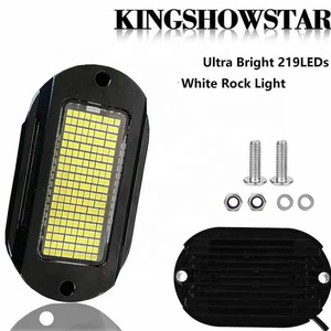 Kingshowstar tiên tiến 12V 219led Đèn đá màu trắng tinh khiết Strobe góc ánh sáng Kit cho xe tải xe Pickup New Rock đèn xe cộ - Product Image 3