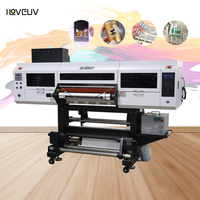 Machine d'impression de films TPU pour autocollants UV, rouleau de 60 cm, 3 têtes I3200, imprimante UV DTF