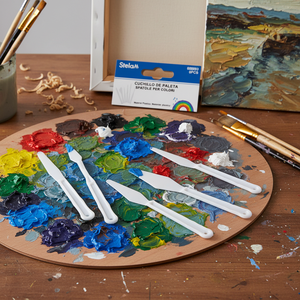 Peiyong Ensemble de 6 couteaux à palette en plastique pour la peinture et les outils d'art Fabriqué en Chine - Product Image 3