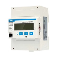 Offre Spéciale CHNT DTSU666 RS485 220V/380V 5-80A Compteur d'énergie intelligent à affichage numérique triphasé miniature électronique