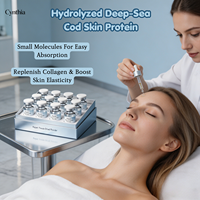 Poudre lyophilisée de peptides GHK-Cu, poudre lyophilisée réparatrice, produits de beauté lyophilisés, technologie sous vide