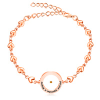 Bracelet chaîne cœur grain de moutarde inspiré par la foi Gaovo en acier inoxydable, minimaliste, pour usage quotidien, bracelet de mode pour femme