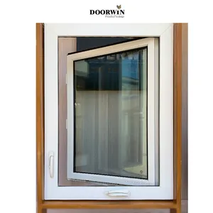 UPVC Tilt & Turn Windows Doorwin alta calidad personalizada para casa precio bajo deslizante perfil fijo ventana de PVC