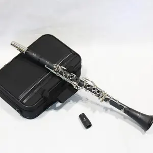 Professionele B Platte Zwarte Ebonite Klarinet Geïmporteerde Lente En Pad Bakken-Lite Materiaal Vernikkeld Bb Tone 17 Toetsen klarinet