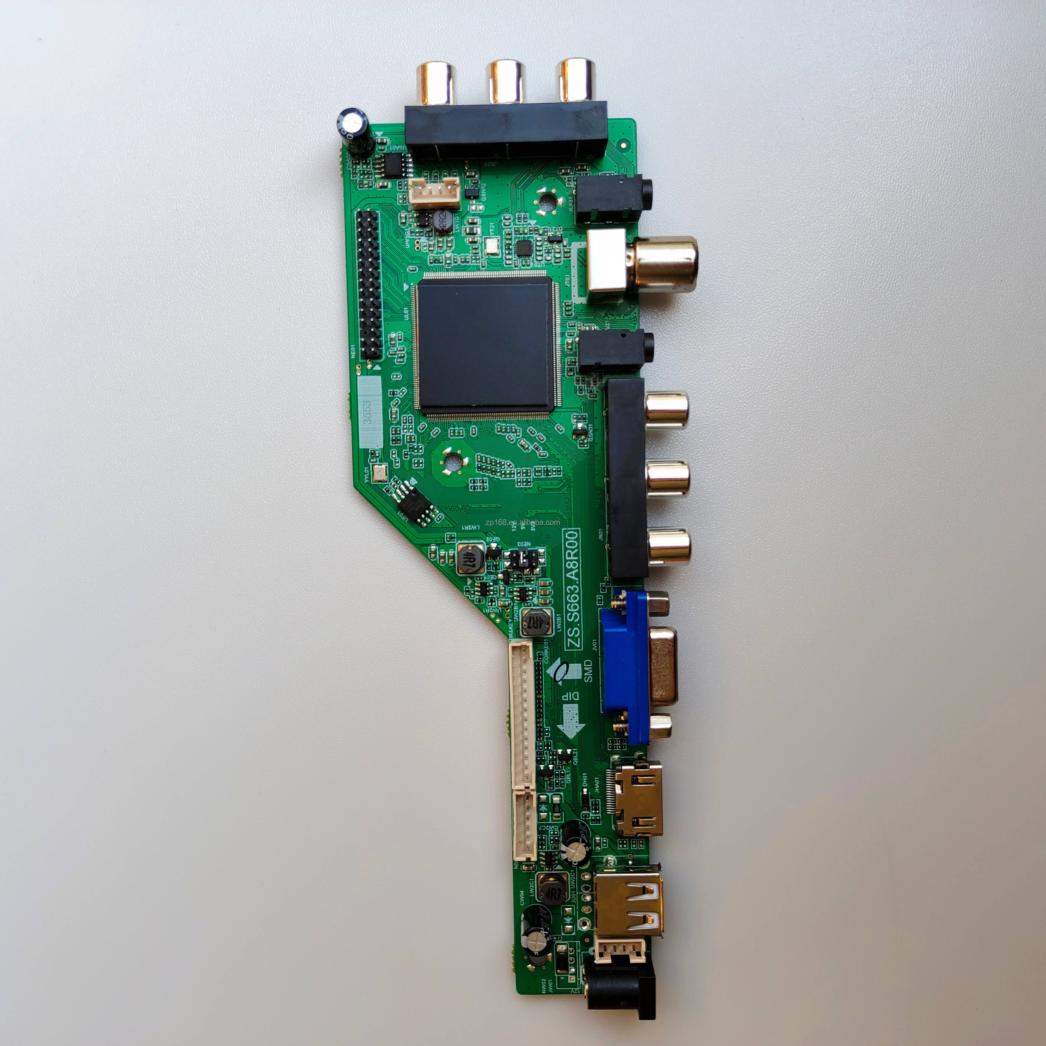 Universal LED TV Motherboard ZS.S663.A8R00 with DVB-T2, Optional