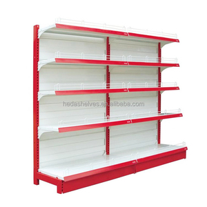 Prezzo di fabbrica doppio lato metallico negozio al dettaglio supermercato Gondola scaffalatura scaffale per negozio - Product Image 6