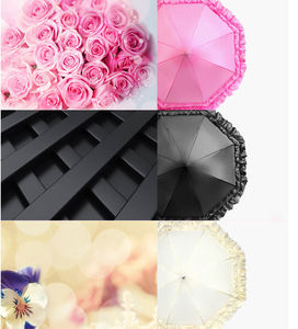 DD2679 कस्टम विंटेज प्रिंसेस पगोडा पैरासोल लॉन्ग हैंडल वेडिंग सेलिब्रेशन विवाह छाते लेस लोलिता दुल्हन छाता - Product Image 2