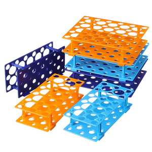 Support pour tubes à essai à double usage, support en plastique détachable multifonctionnel pour le stockage des tubes de centrifugation et des tubes d'échantillons - Product Image 5