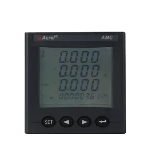 Acrel AMC72L-E4/KC pengukur multifungsi, tiga fase pengukur daya faktor Voltmeter dengan induktor gabungan pengukur energi CE UL