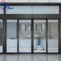 Portes d'entrée extérieures en aluminium solide, portes de sécurité, portes doubles pivotantes avec verre pour la maison