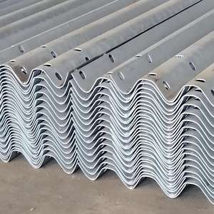 Barriera di Sicurezza Stradale in Acciaio Zincato a Caldo Certificata CE, Guardrail Ondulato a 2 Profili per Autostrade - Product Image 5