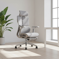 Nouvelle conception de chaise de bureau de luxe pivotante avec double dossier et vérin à gaz, en tissu floqué de haute qualité